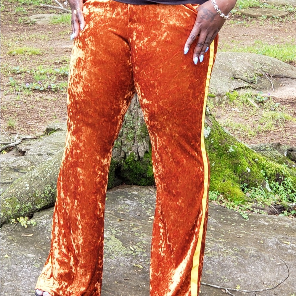 Wide leg disco pants